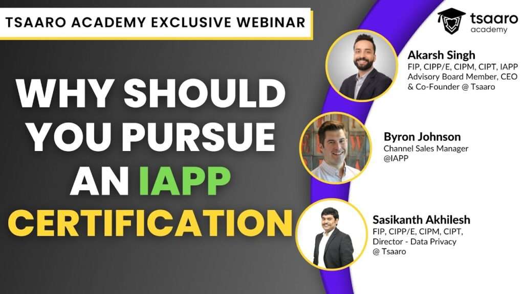 webinar on why should you pursue an iapp cerfication