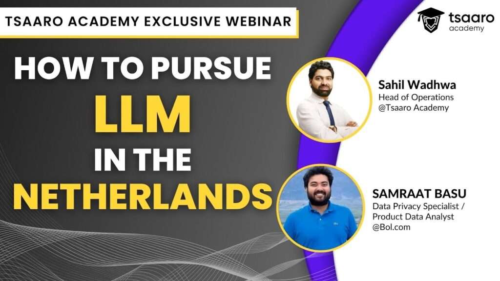 webinar on how to pursue LLM in the netherlands